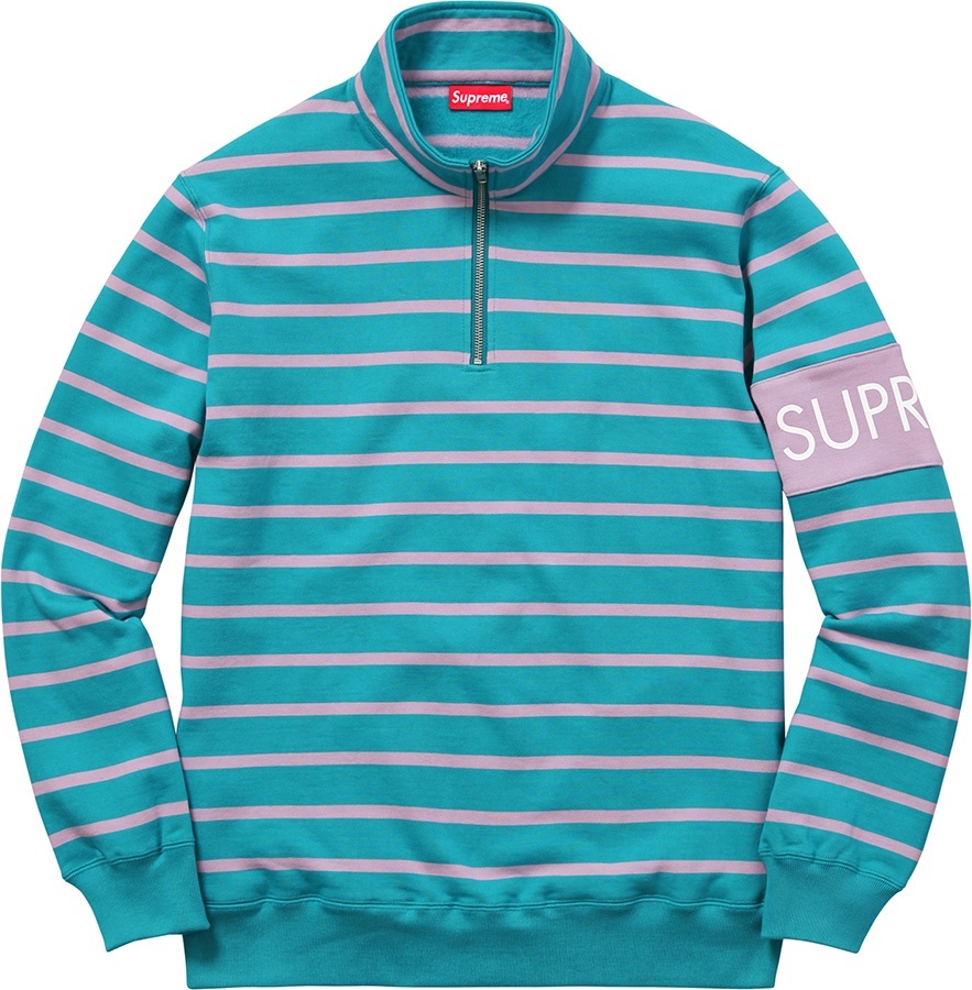 Striped Half Zip Sweat view 2